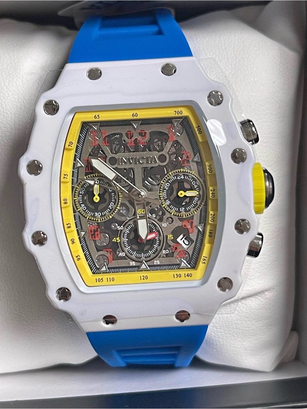 Invicta Racing Valxor Unisex Watch - 40mm, Blue (69775) new